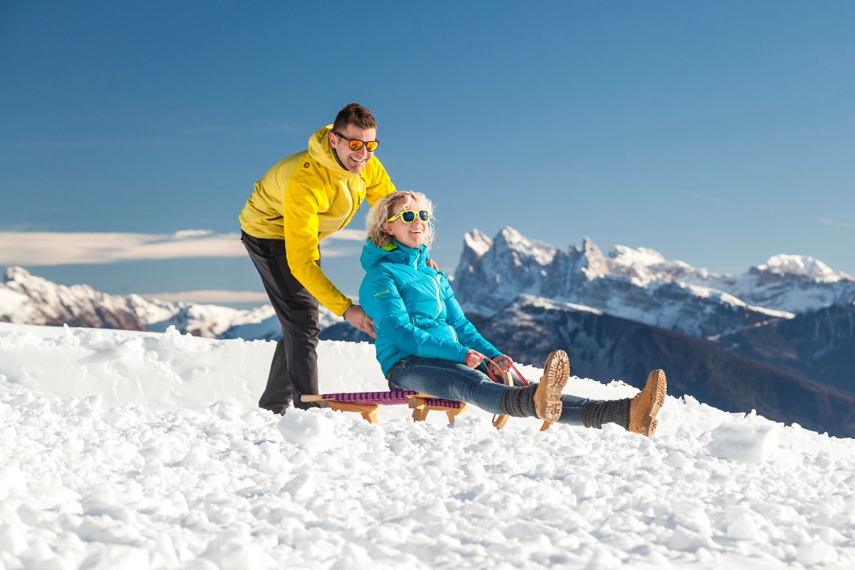 Schlittenfahren - ein Spass für die ganze Familie!