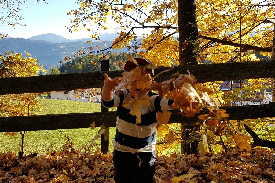 Für die Kleinsten sind die Herbstferien ein riesen Spass.