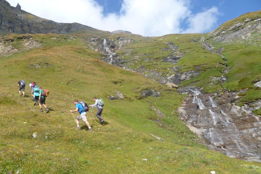 Wandern mit Freunden