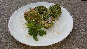 Mit Parmesan und zerlassener Butter verfeinert