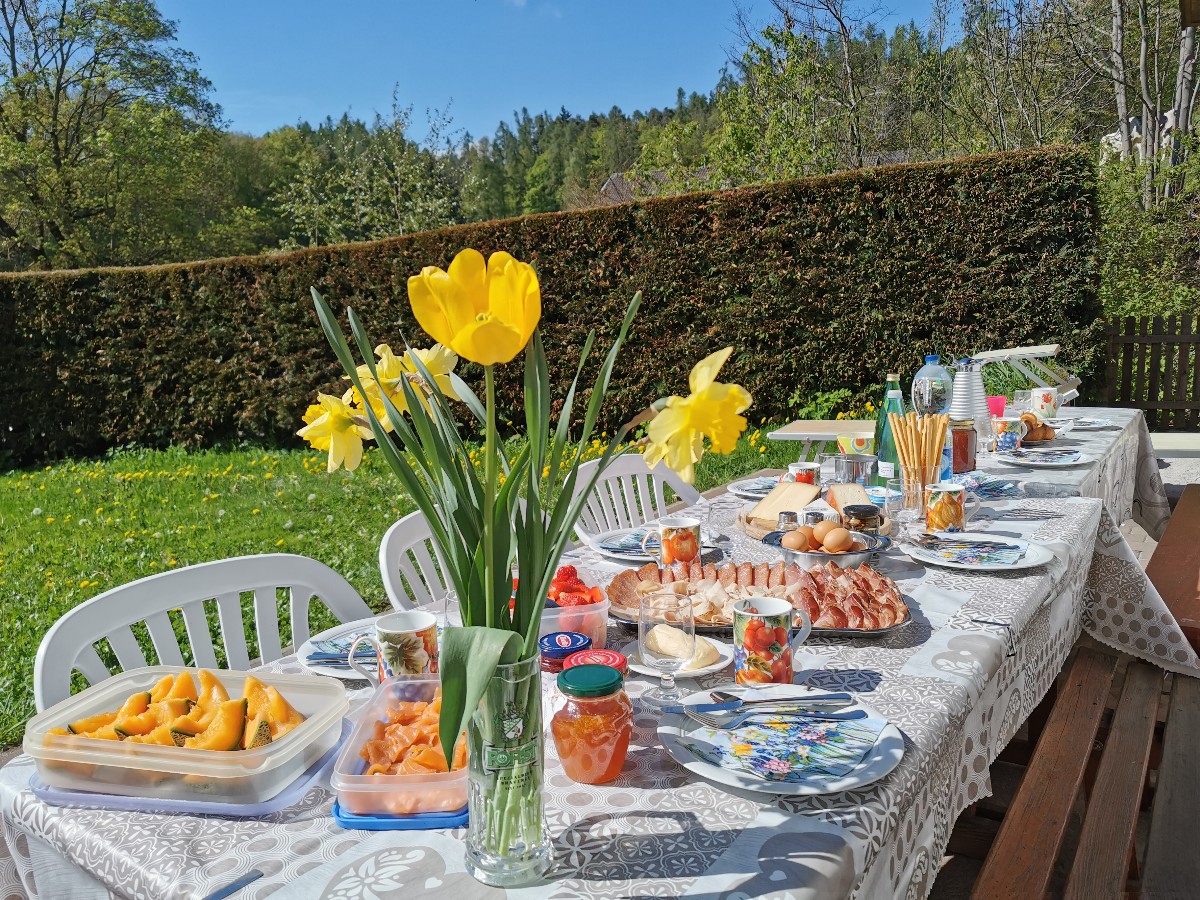 Gemeinsames Brunchen mit der Familie